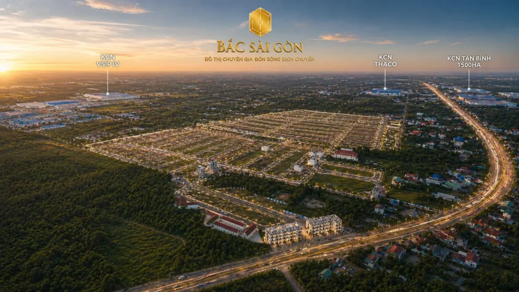 3D tổng quan khu đô thị bắc sài gòn