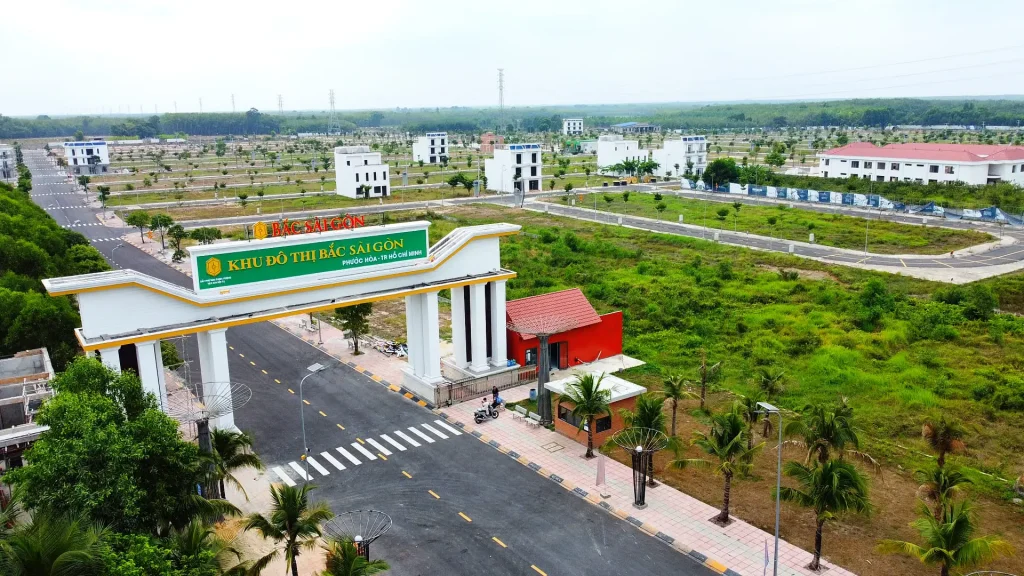 Cổng chính khu đô thị Bắc Sài Gòn