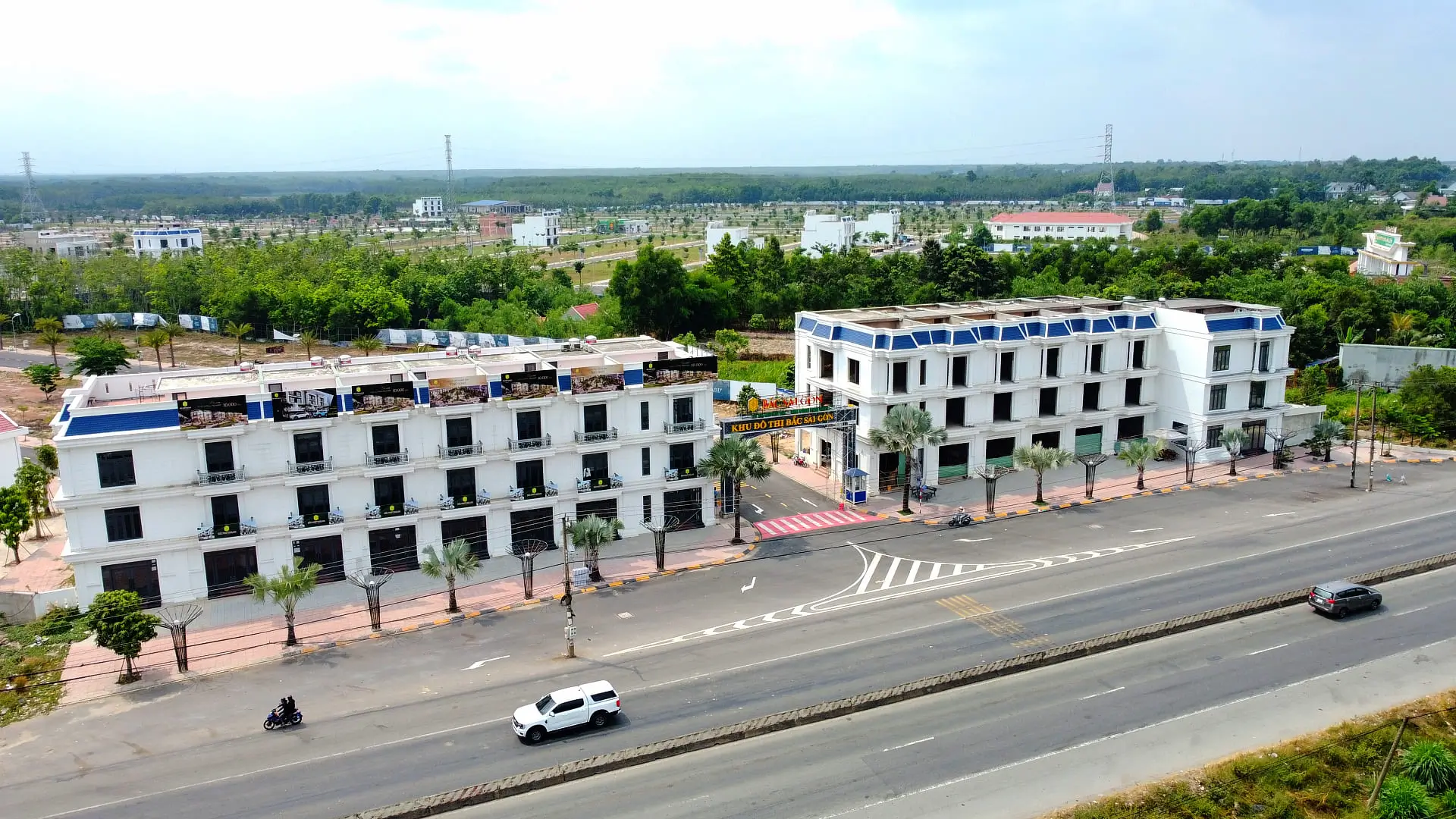Shophouse nằm ngay mặt tiền ĐT741 của khu đô thị Bắc Sài Gòn