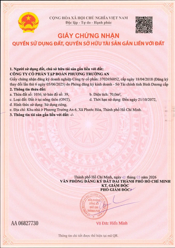 Sổ hồng khu đô thị Bắc Sài Gòn