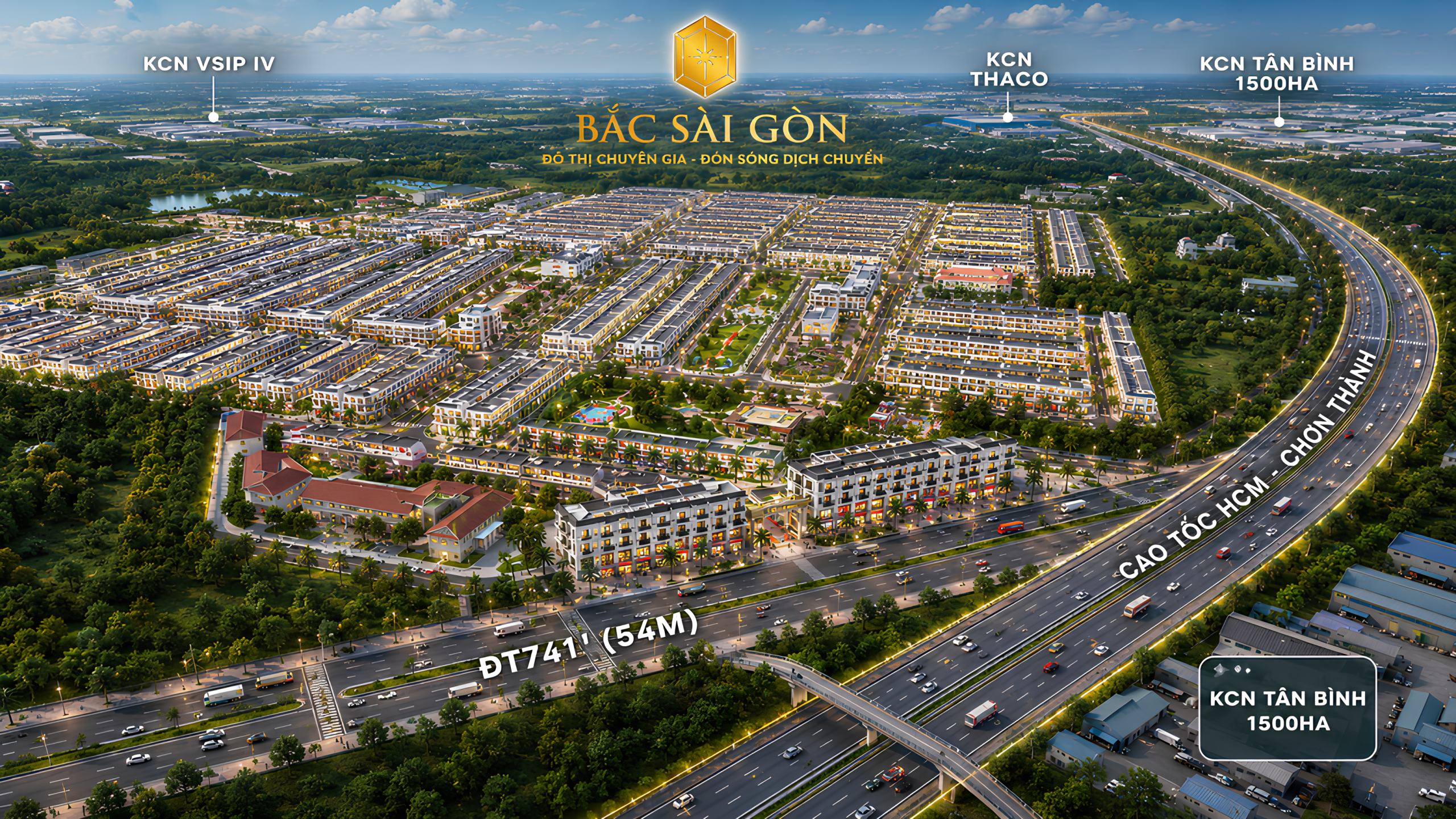 3D tổng quan khu đô thị bắc sài gòn