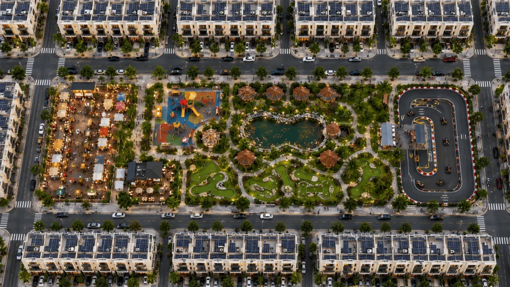 Tiện ích công viên 10.000m2 khu đô thị bắc sài gòn