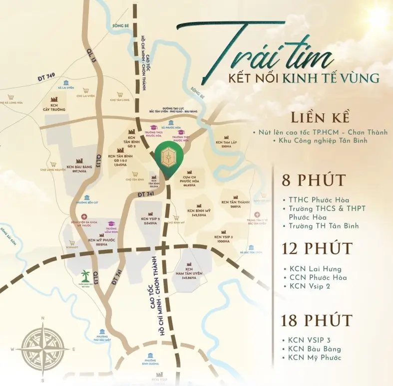 Trái tim kết nối kinh tế vùng của khu đô thị Bắc Sài Gòn