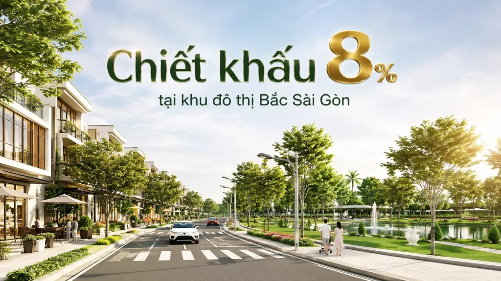 Chiết khấu 8% tại khu đô thị Bắc Sài Gòn