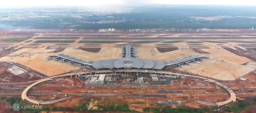 Toàn cảnh sân bay Long Thành tháng 7/2026