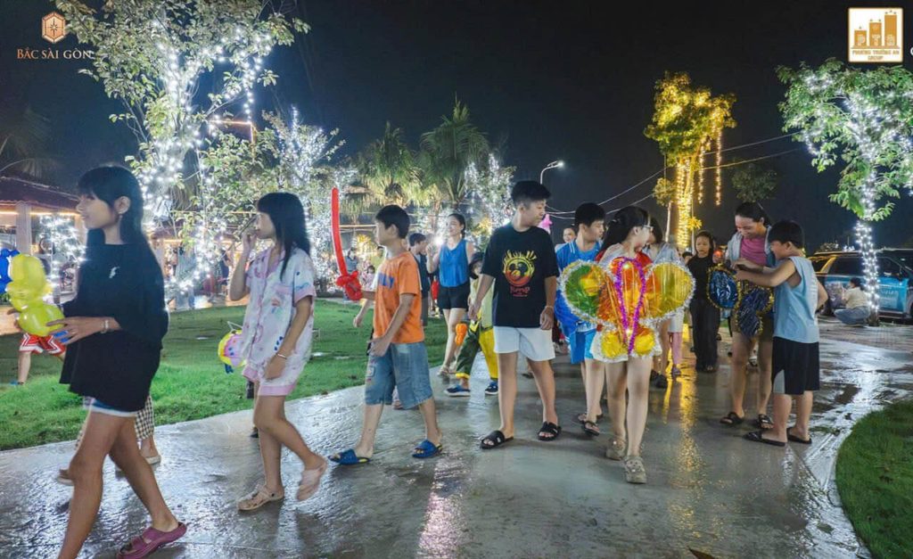 Không khí Trung thu tại Khu đô thị Bắc Sài Gòn về đêm